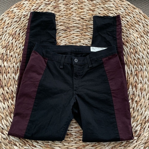 rag & bone Black & Wine Skinny Jean - Picture 1 of 11